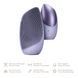 Електронна звукова термо щітка для обличчя GESKE Sonic Thermo Facial Brush 6в1 purple HB0079 фото 2