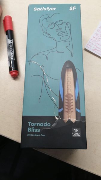 Запасний рукав-вставка для мастурбатора Satisfyer Men TORNADO BLISS (пошкоджена упаковка!!!) SO2026-R фото