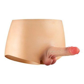 Силіконові трусики з фалоімітатором Real Body Real Manly, L/XL (м'яте паковання!!!) SO9955-R фото