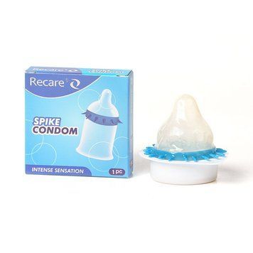 Насадка на член Recare Spike Condom Blue (презерватив з шипами) SX3350 фото