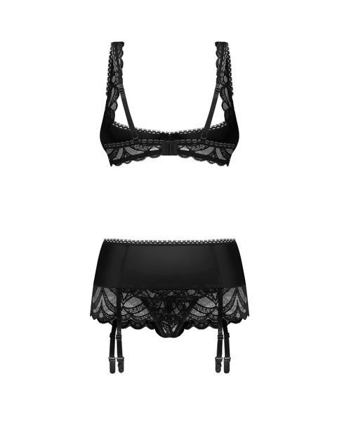 Комплект Obsessive Lecille 3-pcs crotchless set S/M SX3106 фото
