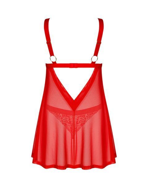Бебі-дол Obsessive Elianes babydoll & thong XL/2XL SX1145 фото