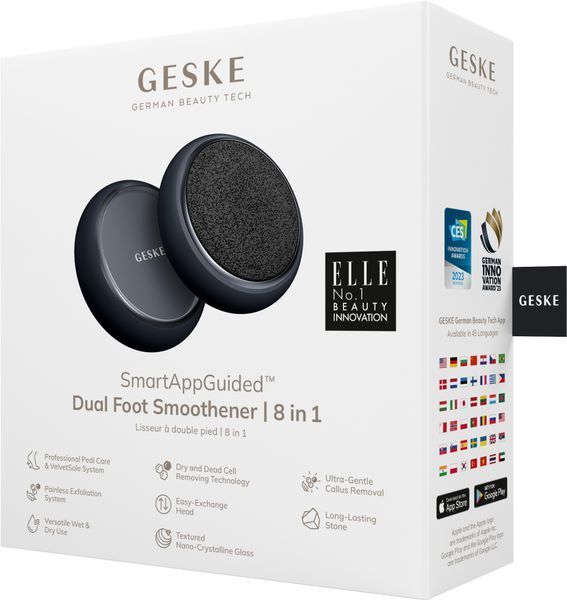 Набір для догляду за стопами GESKE Dual Foot Smoothener 8в1 black HB0460 фото