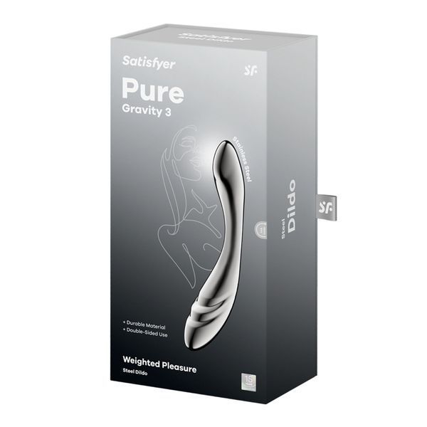 Металевий дилдо Satisfyer Pure Gravity 3 SX3255 фото