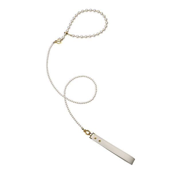 Перлинний набір для фіксації LOCKINK Pearl Bondage & Restraint Set, наручники, поножі, повідець SX0908 фото