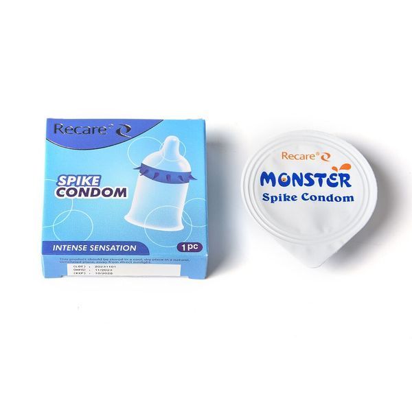 Насадка на член Recare Spike Condom Blue (презерватив з шипами) SX3350 фото
