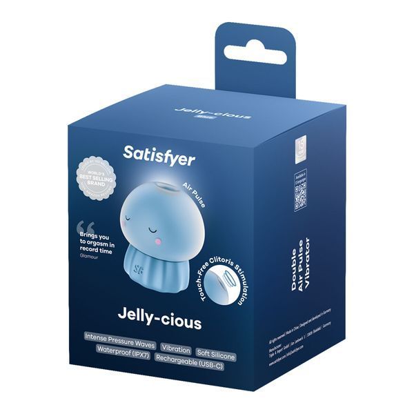 Вакуумний кліторальний стимулятор Satisfyer Jelly-cious Blue SX3544 фото