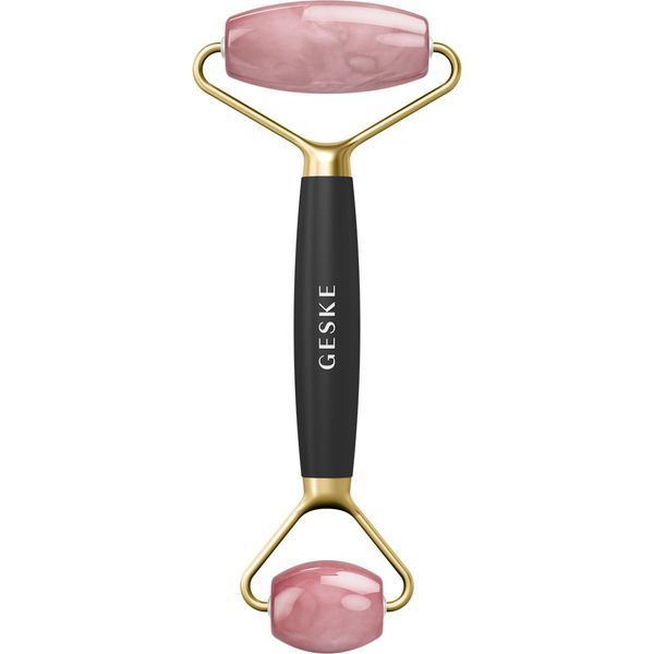 Ролер-масажер для обличчя та тіла з рожевим кварцом GESKE SmartAppGuided Rose Quartz Face & Body Roller 5in1 gray HB0655 фото