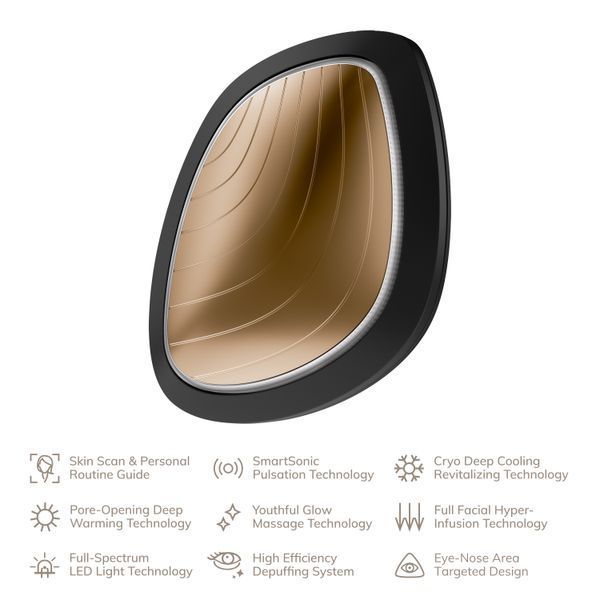 Ультразвукова маска тепло та холод GESKE Sonic Warm&Cool Mask 9в1 gray HB0097 фото