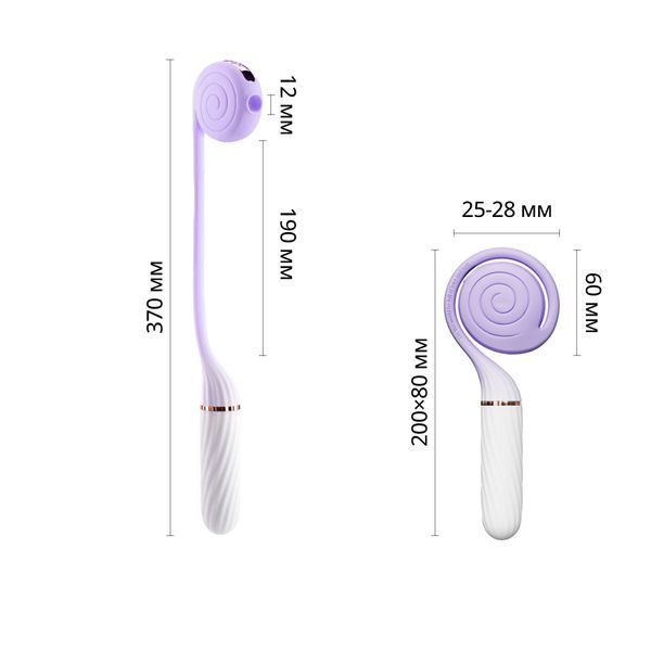 Пульсатор з вакуумною стимуляцією Otouch LOLLIPOP Purple SO9428 фото