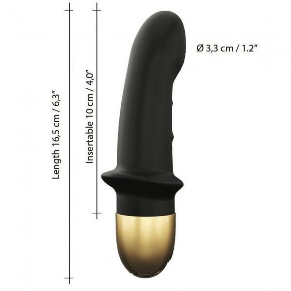 Вібратор Dorcel Mini Lover Black 2.0 перезаряджуваний, для точки G і масажу простати SO3572 фото