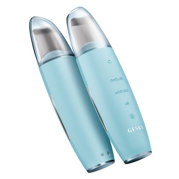Мікрострумовий скрабер для шкіри та усунення чорних точок GESKE MicroCurrent Skin Scrubber&Blackhead Remover 9в1 turquoise HB0147 фото
