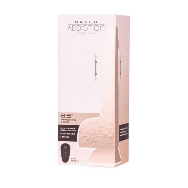 Фалоімітатор із пульсацією Addiction Naked Addiction 8.5&rdquo; Thruster - Vanilla SX1302 фото