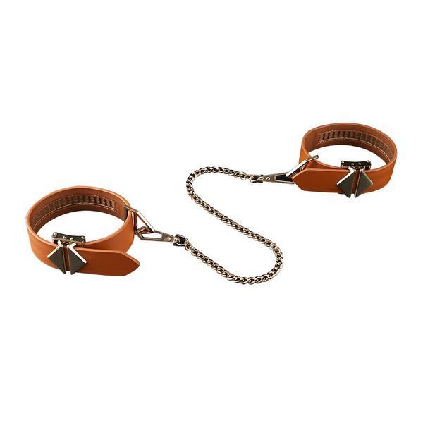 Набір для бондажу LOCKINK 8-Bondage-Straps Restraint Set, коричневий, 8 ременів з натуральної шкіри SX0834 фото
