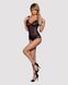 Сітчасте боді на кісточках Obsessive Amanta teddy XXL, чорне, з доступом SO7200 фото 3