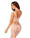 Сітчастий бодістокінг з імітацією топа та шортів Obsessive Bodystocking G330 S/M/L, white, з доступо SO7695 фото 2