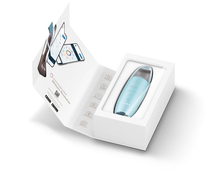 Мікрострумовий скрабер для шкіри та усунення чорних точок GESKE MicroCurrent Skin Scrubber&Blackhead Remover 9в1 turquoise HB0147 фото