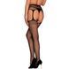 Панчохи-стокінги із сітки різного розміру Obsessive Garter stockingsS815S/M/L, чорні, з доступом SO7274 фото 2