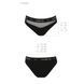 Трусики з прозорою вставкою Passion PS006 PANTIES S, black SO4233 фото 6