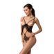 Боді монокіні з відкритими грудьми Passion JUSTINA BODY S/M, black EL15402 фото 1