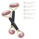 Ролер-масажер для обличчя та тіла з рожевим кварцом GESKE SmartAppGuided Rose Quartz Face & Body Roller 5in1 gray HB0655 фото 2