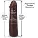 Фалоімітатор Doc Johnson The Realistic Cock ULTRASKYN - 7 Inch Chocolate SX4485 фото 5