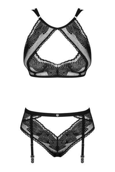 Комплект Obsessive Allastia 2-pcs set black L/XL SX2578 фото
