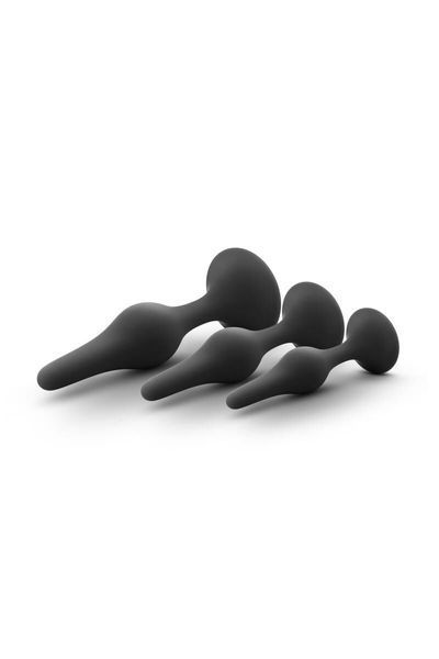 Набір анальних пробок Blush Luxe Beginner Plug Kit Black SX3071 фото