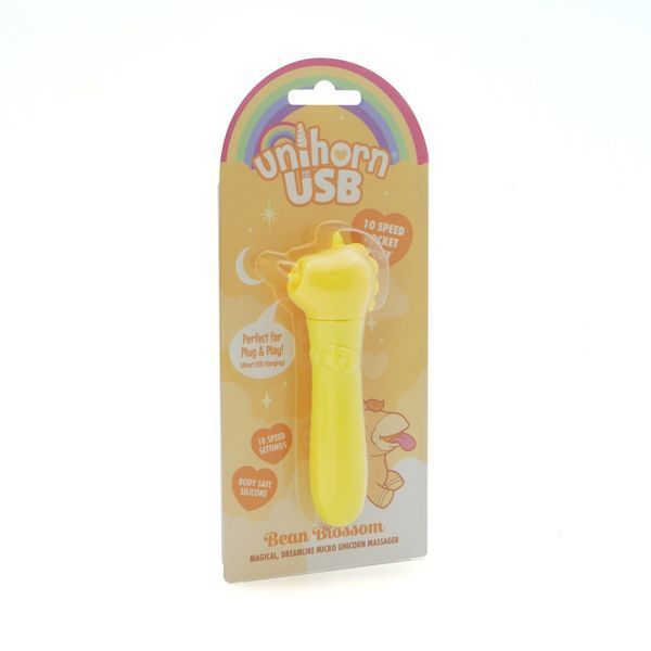 Вібратор-єдиноріжка Unihorn USB Bullet &ndash; Bean Blossom, віброкуля, USB-зарядка, 10 режимів SX2857 фото