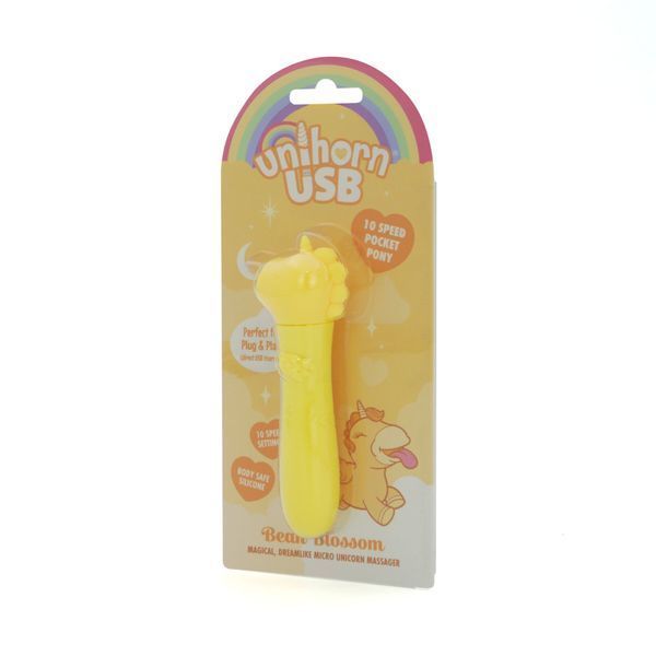 Вібратор-єдиноріжка Unihorn USB Bullet &ndash; Bean Blossom, віброкуля, USB-зарядка, 10 режимів SX2857 фото