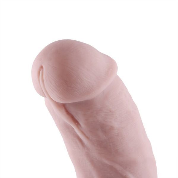 Силіконовий фалоімітатор для секс-машин Hismith 8.3&Prime; Silicone Dildo, вигнутий, система KlicLok SO6205 фото