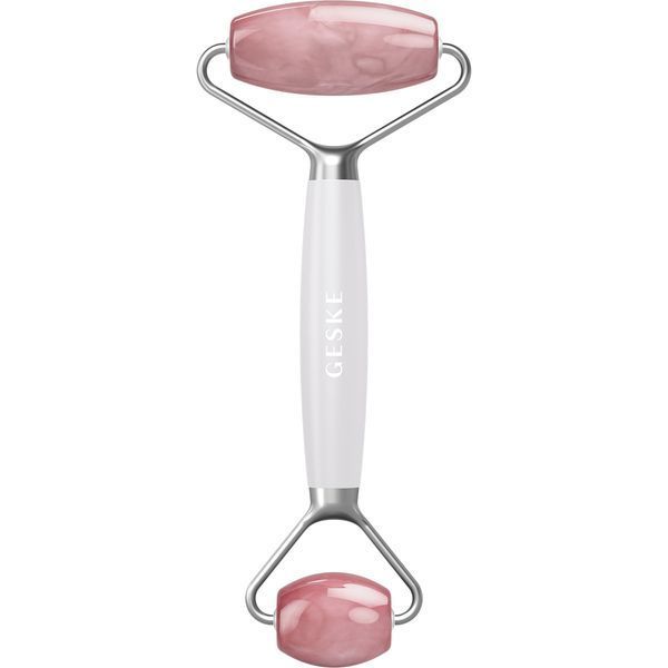 Ролер-масажер для обличчя та тіла з рожевим кварцом GESKE SmartAppGuided Rose Quartz Face & Body Roller 5in1 starlight HB0656 фото