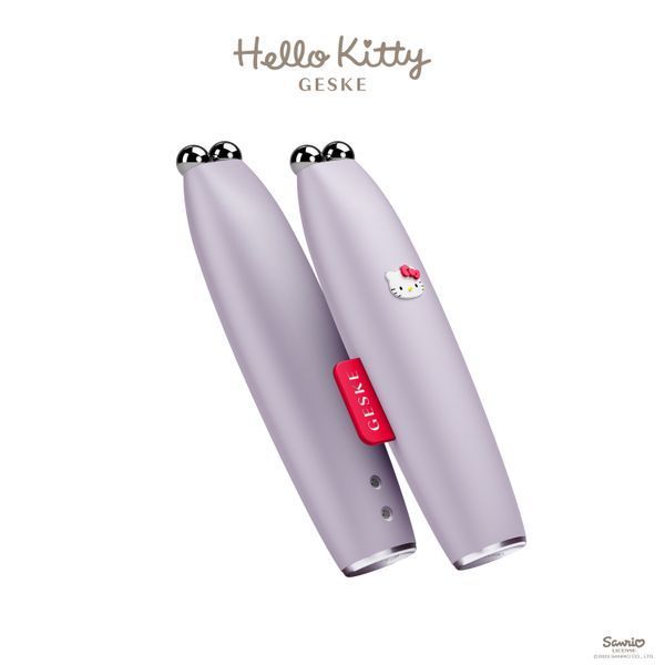 Мікрострумова ручка для підтяжки шкіри обличчя GESKE MicroCurrent Face-Lift Pen 6в1 by Hello Kitty purple HB0250 фото