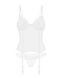Корсет Obsessive Alissium corset & thong, XL/2XL, гнучкі кісточки, відкрита спина, стрінги в комплек SX0602 фото 6