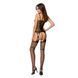 Бодістокінг Passion BS050 black, комбінезон, імітація панчіх і пояса PBS050B фото 4