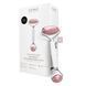 Ролер-масажер для обличчя та тіла з рожевим кварцом GESKE SmartAppGuided Rose Quartz Face & Body Roller 5in1 starlight HB0656 фото 1