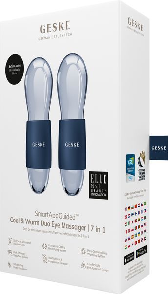 Подвійний масажер для очей GESKE Cool&Warm Duo Eye Massager 7в1 midnight HB0323 фото