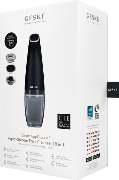 Очищуючий засіб для обличчя GESKE Aqua-Stream Face Cleanser 8в1 black HB0396 фото