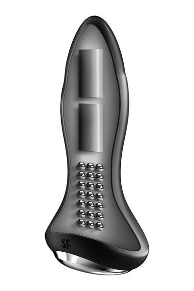 Анальна смарт-вібропробка із перлинним масажем Satisfyer Rotator Plug 1+ Black SO6278 фото