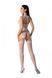 Бодістокінг з безліччю бретелей Passion BS095 One Size, white, імітація пояса та панчіх, з доступом SO8928 фото 2