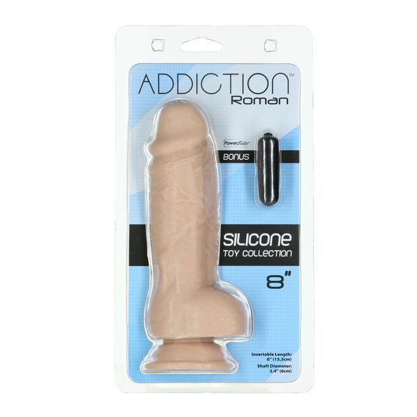 Реалістичний фалоімітатор ADDICTION Roman 8&Prime; Girthy Dong, довжина 22 см, діаметр 6 см SO6852 фото