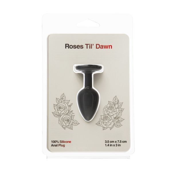Анальна пробка BMS Roses Til&rsquo; Dawn Silicone Anal Plug Small SX3147 фото