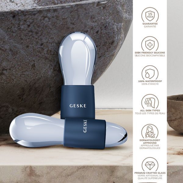 Подвійний масажер для очей GESKE Cool&Warm Duo Eye Massager 7в1 midnight HB0323 фото