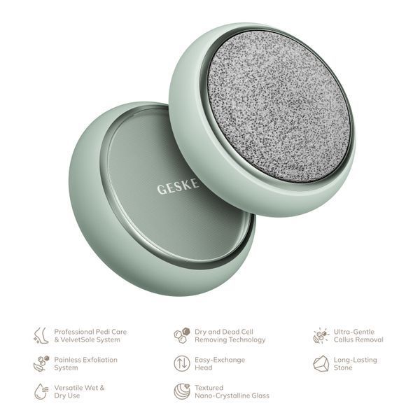Набір для догляду за стопами GESKE Dual Foot Smoothener 8в1 green HB0462 фото