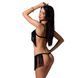 Комплект білизни Passion Exclusive KASSANDRA SET OpenBra 2XL/3XL black, ліф, трусики-спідниця PS26303 фото 2