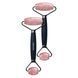 Ролер-масажер для обличчя та тіла з рожевим кварцом GESKE SmartAppGuided Rose Quartz Face & Body Roller 5in1 black HB0657 фото 6