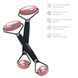 Ролер-масажер для обличчя та тіла з рожевим кварцом GESKE SmartAppGuided Rose Quartz Face & Body Roller 5in1 black HB0657 фото 2