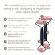 Ролер-масажер для обличчя та тіла з рожевим кварцом GESKE SmartAppGuided Rose Quartz Face & Body Roller 5in1 black HB0657 фото 7