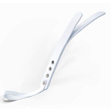 Падл двошаровий Feral Feelings Leather Mini Paddle White, натуральна шкіра SX3974 фото