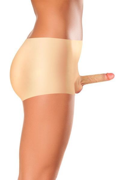 Силіконові трусики з фалоімітатором Real Body Real Manly, S/M, суцільна конструкція, для неї SO9954 фото